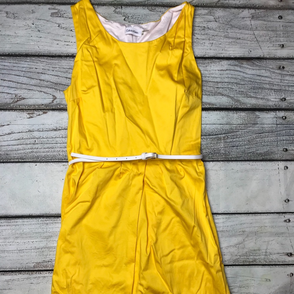 Calvin Klein size 10 belted dress